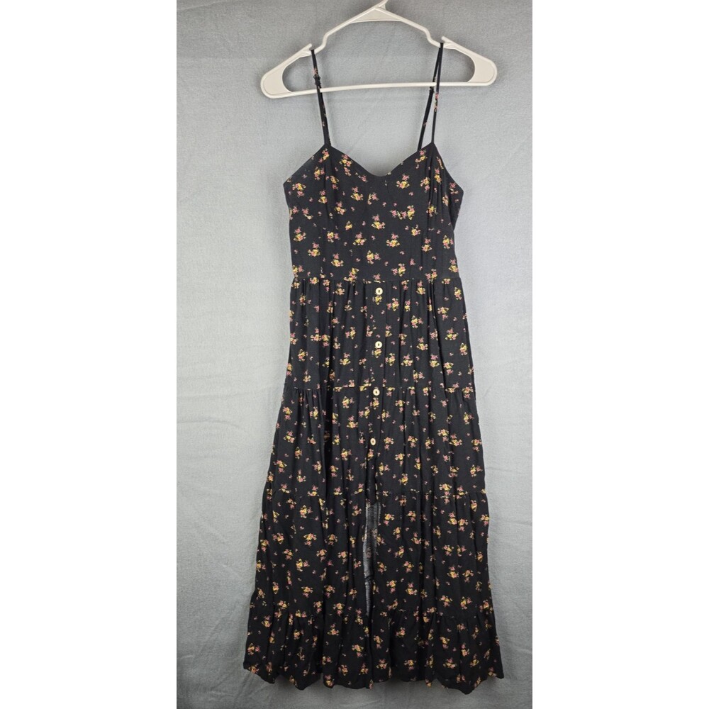 Band of Gypsies Floral Mini Dress M Sleeveless Smocked Back Festival Boho